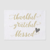 dankbar gesegnet Erntedank Urlaub Seidenpapier (Vorderseite)