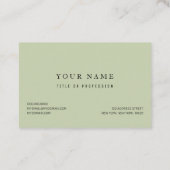 Dankbar, gesegnet | ERNTEDANK Visitenkarte (Rückseite)