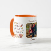 Dankbar Gesegnet Erntedankfest Foto Tasse (Vorderseite Links)