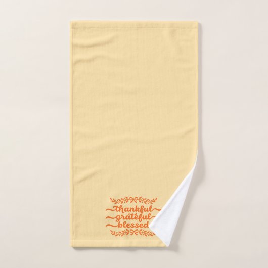 Dankbar Gesegnet Erntedankfest Handtuch (Handtuch)