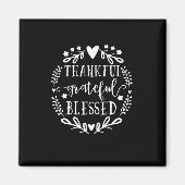 Dankbar, gesegnet fallen magnet (Vorne)