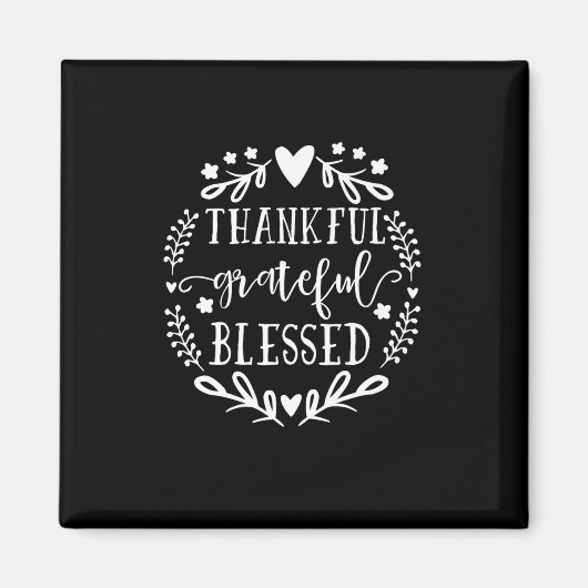 Dankbar, gesegnet fallen magnet (Vorne)