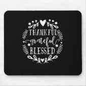 Dankbar, gesegnet fallen mousepad (Vorne)