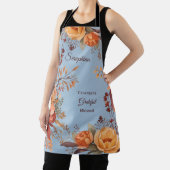 Dankbar gesegnet floraler Erntedank Schürze (InSitu)