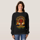 Dankbar Gesegnet - Frohes Erntedankfest  Sweatshirt (Vorne ganz)