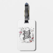 Dankbar, gesegnet gepäckanhänger (Rückseite vertikal)