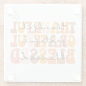 Dankbar, gesegnet glasuntersetzer (Rückseite)