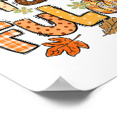 Dankbar, gesegnet Glückwunschspenden Pumpen Poster (Ecke)