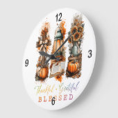 Dankbar, gesegnet große wanduhr (Winkel)