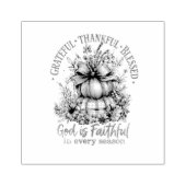 dankbar, gesegnet gummistempel (Prägung)