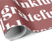 Dankbar Gesegnet Herbst Geschenkpapier (Rolleneckpunkt)