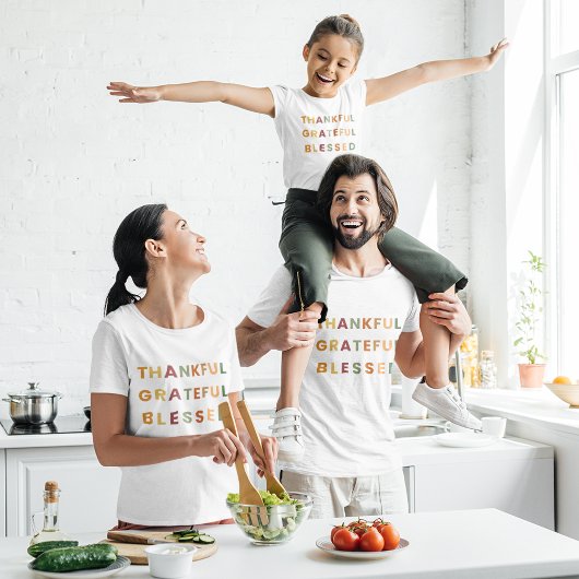 Dankbar gesegnet - Herbstfarben T-Shirt