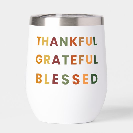 Dankbar gesegnet - Herbstfarben unverändert (Rückseite)