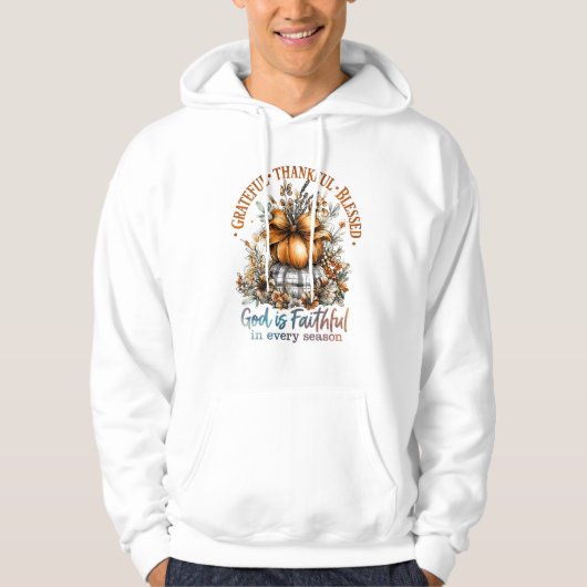 dankbar, gesegnet hoodie (Vorderseite)