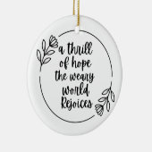 Dankbar, gesegnet, inspirierend Geschenk Keramik Ornament (Rechts)