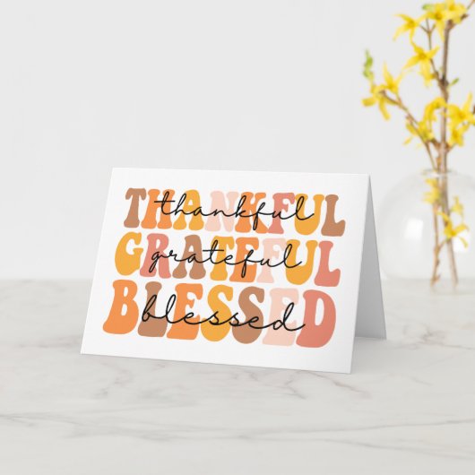 Dankbar, gesegnet karte (Gelbe Blume)