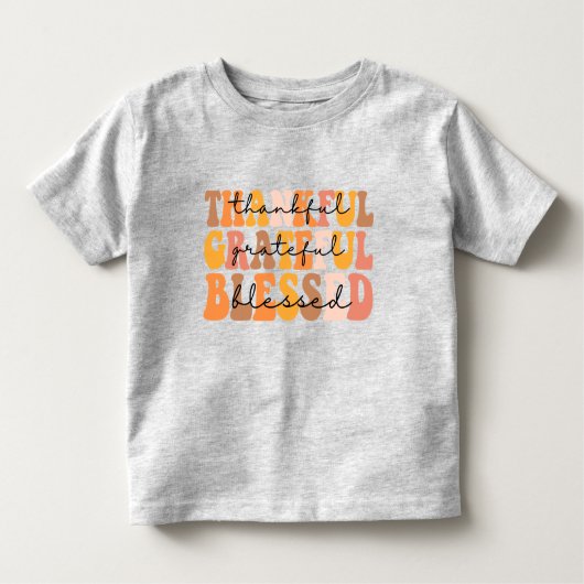 Dankbar, gesegnet kleinkind t-shirt (Vorderseite)