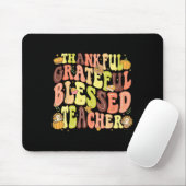 Dankbar, gesegnet Lehrer Erntedank Day Mousepad (Mit Mouse)
