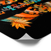 Dankbar, gesegnet Lehrer Pumpkin Autum Poster (Ecke)