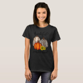Dankbar, gesegnet Leopard Pumpkin Fall Thai T-Shirt (Vorne ganz)