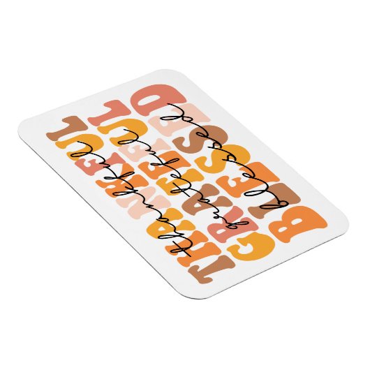 Dankbar, gesegnet magnet (Rechte Seite)