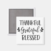 Dankbar, gesegnet magnet (Vorderseite/Rückseite)