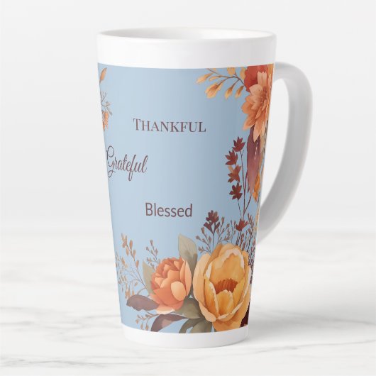 Dankbar, gesegnet milchtasse (Rechte Ecke)