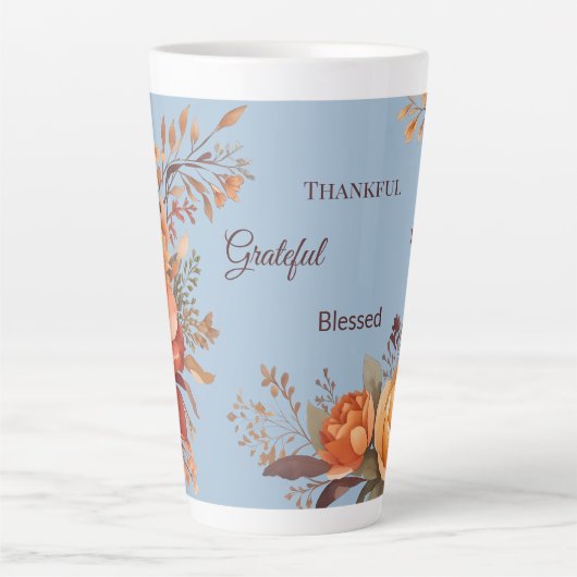 Dankbar, gesegnet milchtasse (Vorderseite)