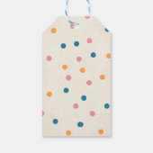 Dankbar, gesegnet mit Orange Pumpkin Geschenkanhänger (Rückseite)