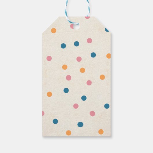 Dankbar, gesegnet mit Orange Pumpkin Geschenkanhänger (Rückseite)