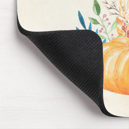 Dankbar, gesegnet mit Orange Pumpkin Mousepad (Ecke)