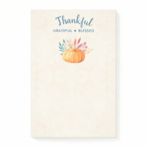 Dankbar, gesegnet mit Orange Pumpkin