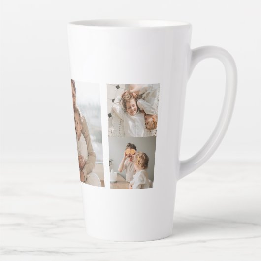 Dankbar, gesegnet | Moderner Erntedank Milchtasse (Rechts)