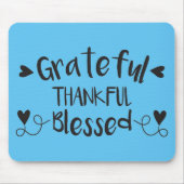 dankbar, gesegnet mousepad (Vorne)