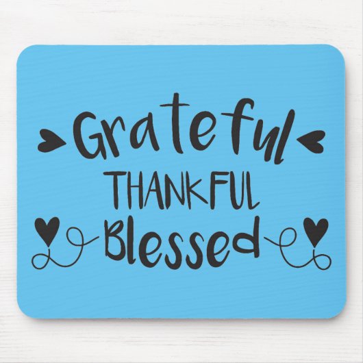 dankbar, gesegnet mousepad (Vorne)