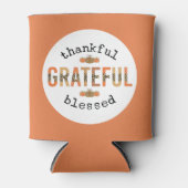 Dankbar, gesegnet Niedlich Fall Erntedank Dosenkühler (Vorderseite)