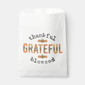 Dankbar, gesegnet Niedlich Fall Erntedank Geschenktütchen (Vorderseite)