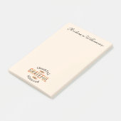 Dankbar, gesegnet Niedlich Fall Erntedank Post-it Klebezettel (angewinkelt)