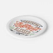 dankbar gesegnet pappteller (Schrägansicht)