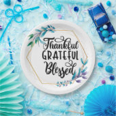 Dankbar, gesegnet pappteller (Party)