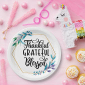 Dankbar, gesegnet pappteller (Party)