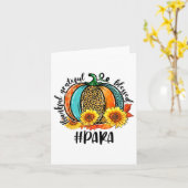 Dankbar, gesegnet Paraprofessional Fall Au Karte (Gelbe Blume)