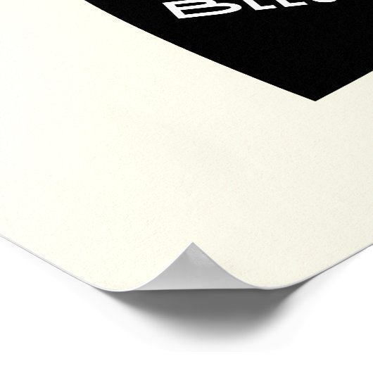 Dankbar - gesegnet poster (Ecke)