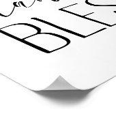 dankbar, gesegnet poster (Ecke)