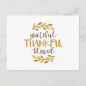 dankbar, gesegnet postkarte (Vorderseite)