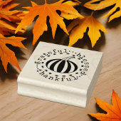 Dankbar gesegnet Pumpkin Fall Harvest Gummistempel