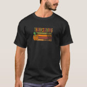 Dankbar gesegnet Retro Erntedank Seaso T-Shirt (Vorderseite)