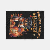 Dankbar, gesegnet Rottweiler Dog Fall Y'al Fleecedecke (Vorderseite (Horizontal))