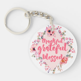 Dankbar, gesegnet schlüsselanhänger