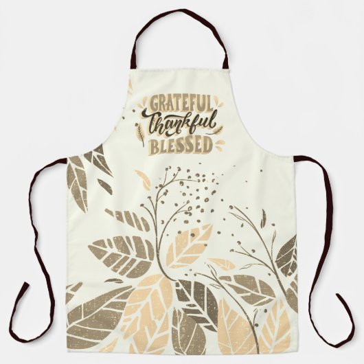 dankbar, gesegnet schürze (Vorderseite)